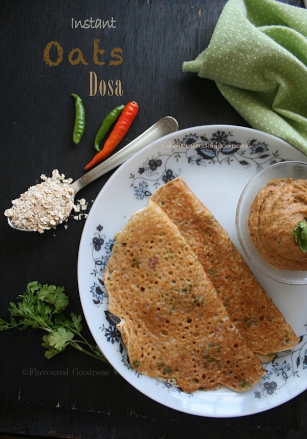 Instant Oats Dosa | Oats Dosa Recipe