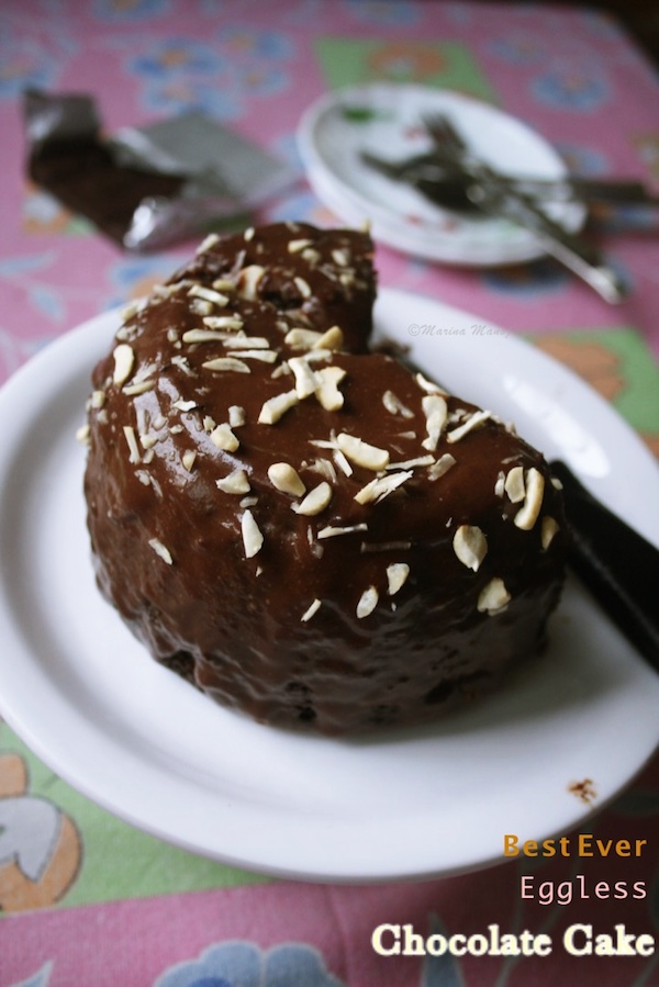 Best Ever Healthy Eggless Chocolate Cake Recipe