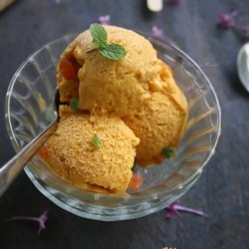 Mango Icecream Recipe | How to make Mango Icecream without condensed milk