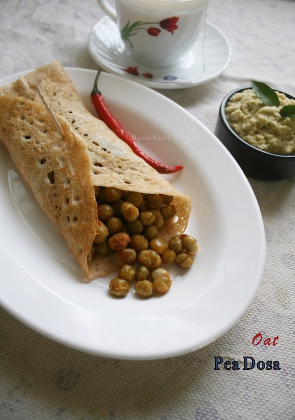 Oats Pea Dosa Recipe | How to make Oats Pea Dosa