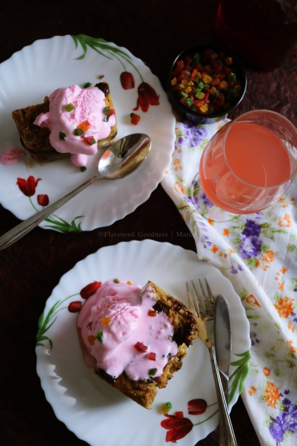 Chocolate Banana Bread Pudding Recipe