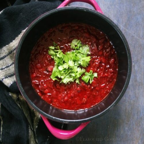 Beetroot dal