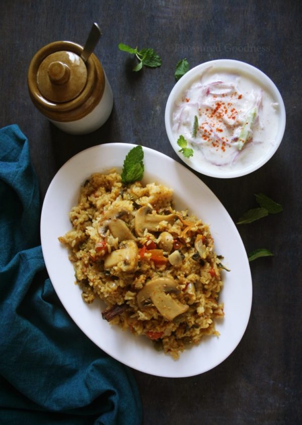 Mushroom Biryani Recipe