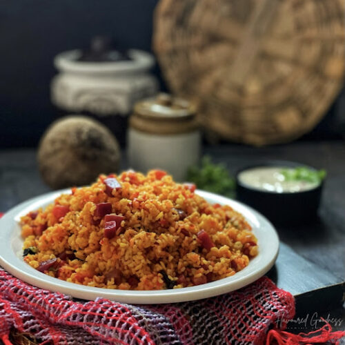 Beetroot Pulao | Beetroot Rice Recipe