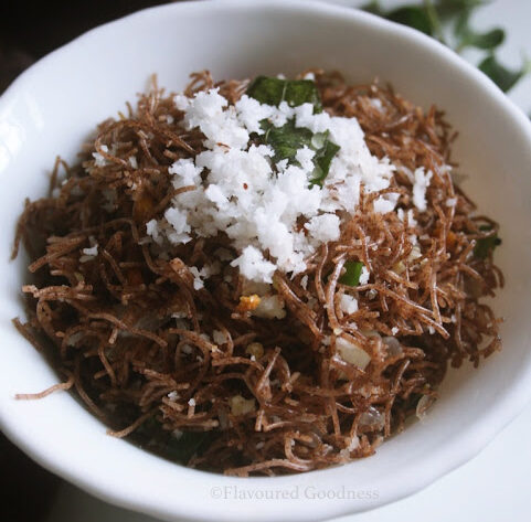 Ragi Vermicelli Upma | Ragi Semiya Upma | Sevai Upma Recipe