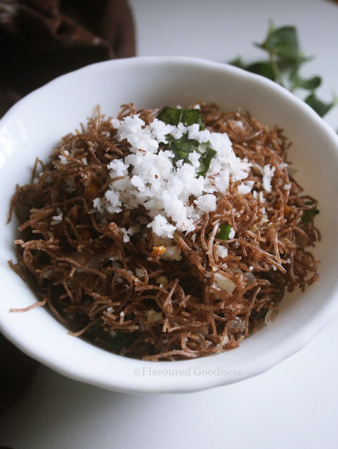 Ragi Vermicelli Upma | Ragi Semiya Upma | Sevai Upma Recipe