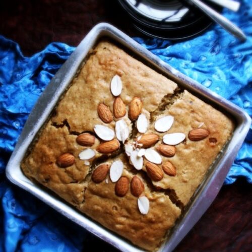 Whole Wheat Banana Bread using Jaggery