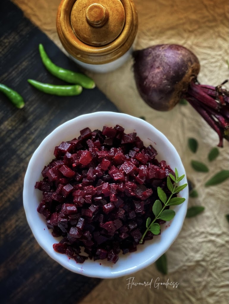 Beetroot Mezhukupuratti | Beetroot Poriyal Recipe